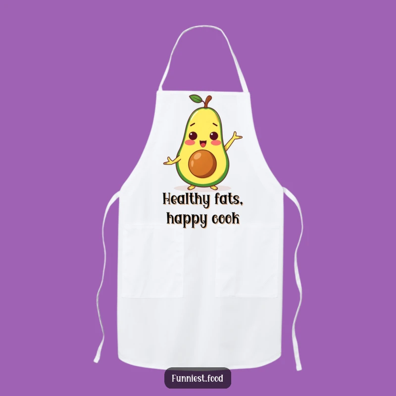 Funny Avocado Yoga Apron - Chef Healthy Character Kitchen Gift