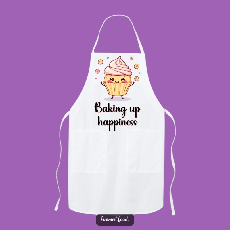 Funny Cupcake Juggling Apron - Cook Up Some Laughs in the Kitchen