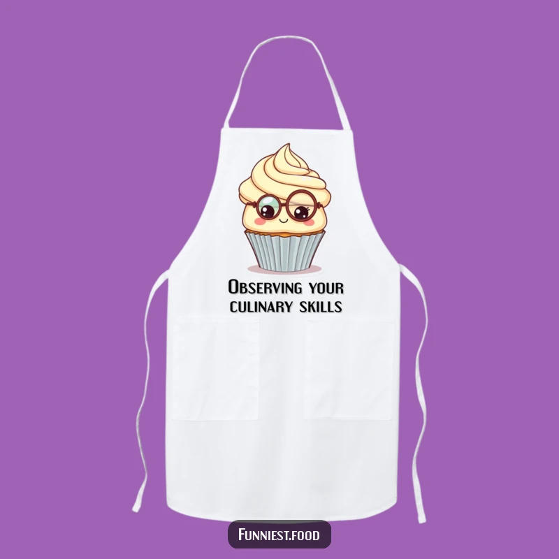 Funny Cupcake Monocle Apron: Cook with Class, A Chic Funny Gift