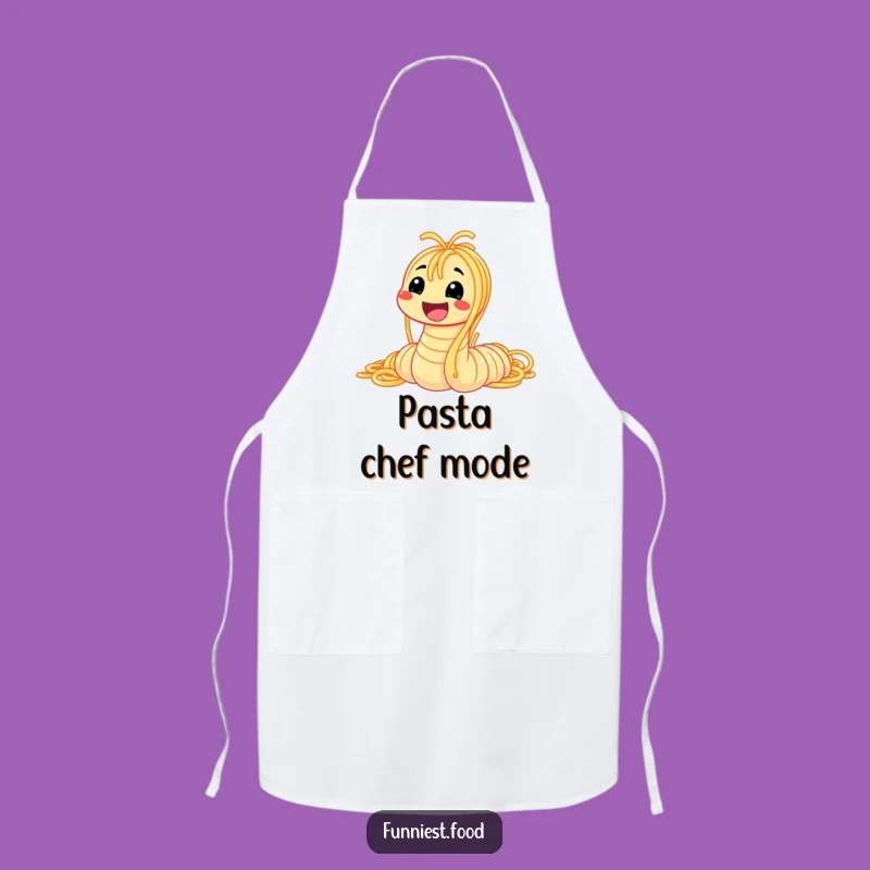 Funny Spaghetti Worm Apron: Cook Up Laughs with This Hilarious Pasta Design