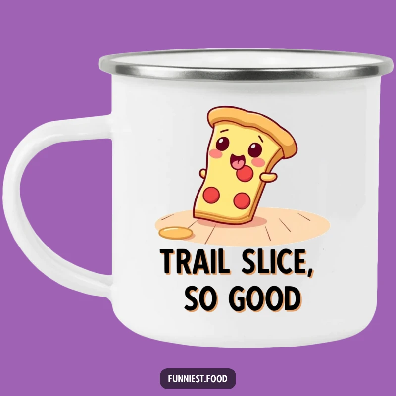 Funny Pizza Slice Camping Mug: Your Cheerful Outdoor Treat