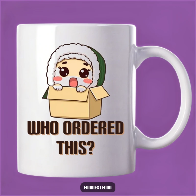 Funny Surprised Sushi Roll Mug A Hilarious Peek-a-Boo Gift Idea