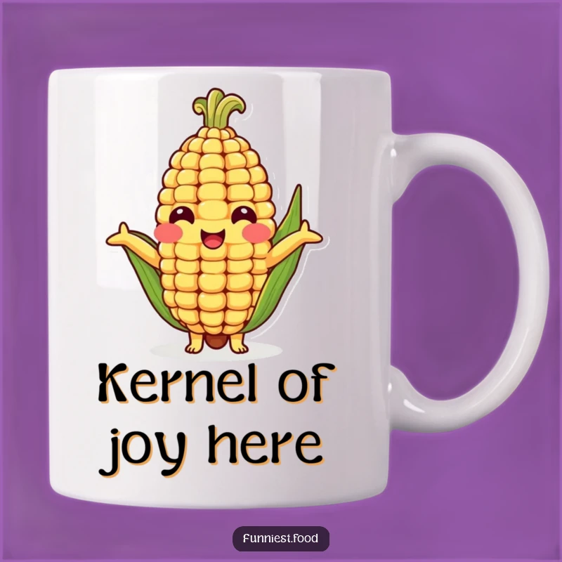 Funny Corn Cob Hug Mug - Adorable Vegetable Character Gift for Veggie Lovers