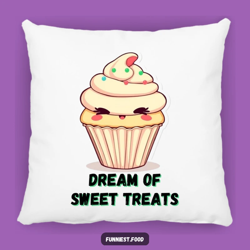 Cozy Funny Cupcake Pillow: Snuggle Up With Sweet Comfort