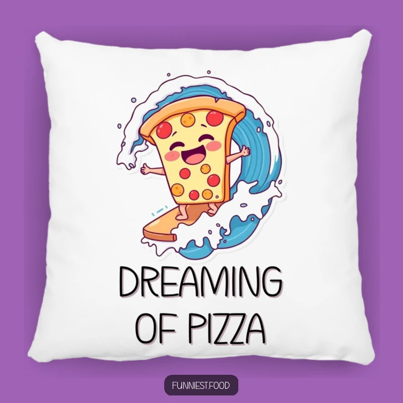 Funny Pizza Surfer Pillow: Comfy Comedy, The Ultimate Funny Gift