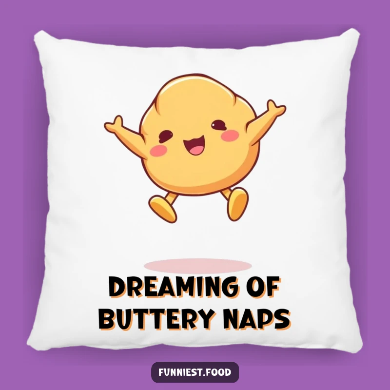 Funny Croissant Jump Pillow - Soft and Hilarious Bakery Accent Pillow!