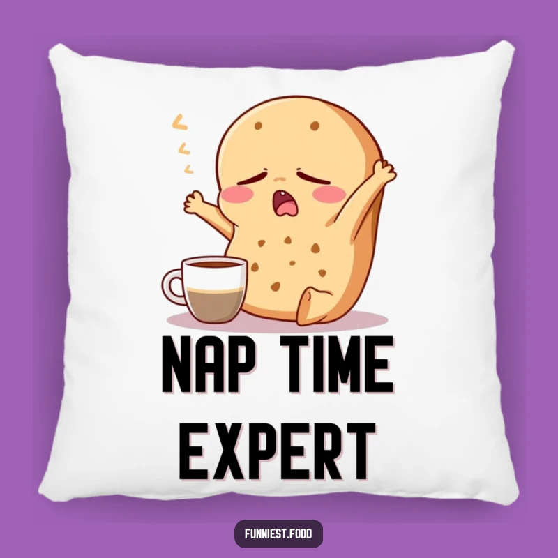 Funny Bagel Sleepy Coffee Pillow: Cozy Comfort, Adorable Accent Pillow, Perfect Gift