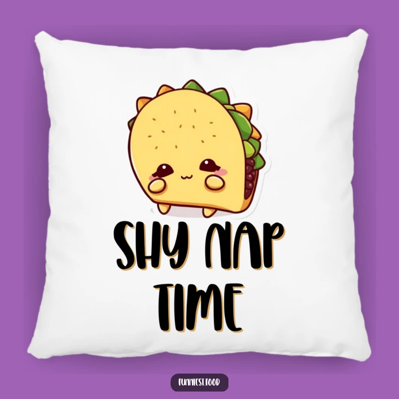 Funny Shy Taco Pillow: Snuggle Up with this Introvert-Friendly Comfort Companion