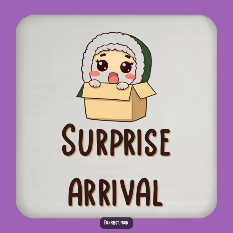 Funny Surprised Sushi Roll Coaster Protect Surfaces with Laughter