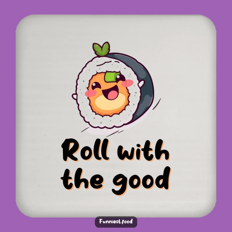Funny Sushi Roll Coaster - Cheerful Maki Protecting Surfaces, Chic Funny Gift