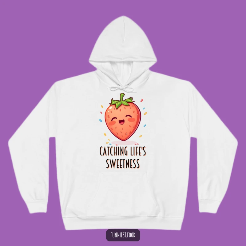 Funny Strawberry Sprinkle Hoodie: Cozy Sweetness, Joyful Comfort for Treat Enthusiasts, Perfect Gift