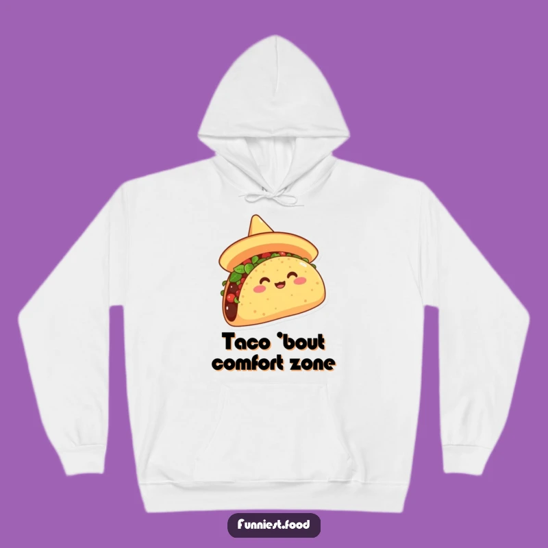 Funny Taco Sombrero Hoodie: Cozy Fiesta Vibes for a Hilarious Gift