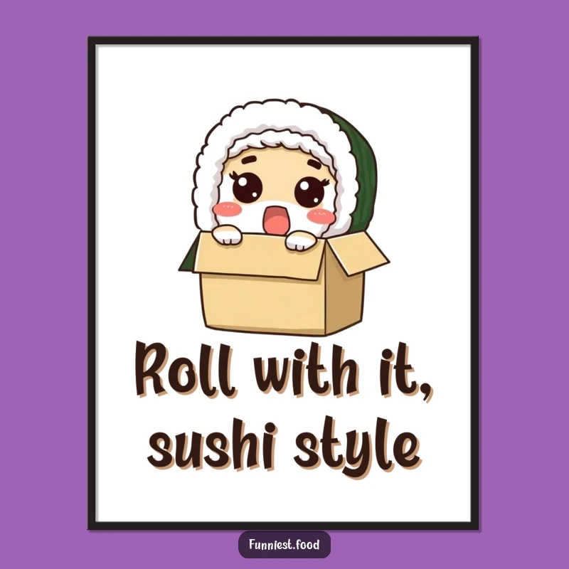Free Printable Sushi Box Wall Art: Funny Downloadable Foodie Decor for Your Kitchen