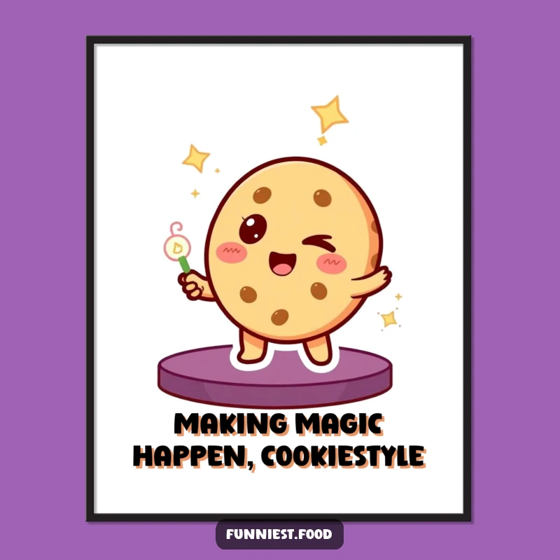 Free Printable Wall Art: Magic Cookie Trick - Whimsical Downloadable Decor