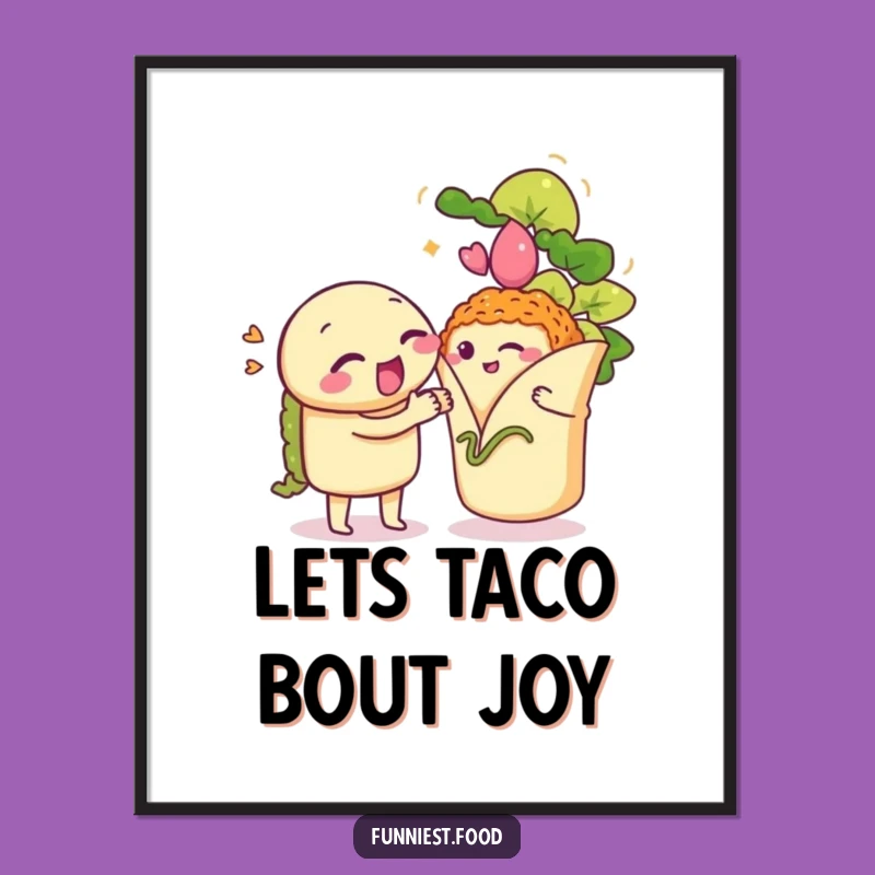 Funny Free Printable Wall Art: Taco Burrito Serenade - Downloadable Decor