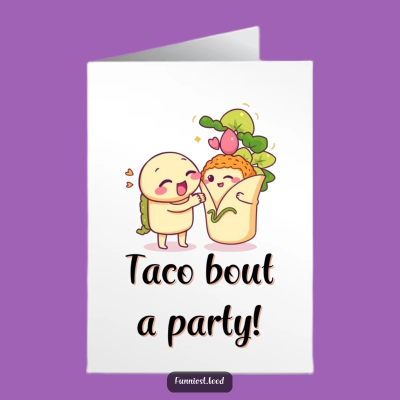 Free Printable Birthday Card: Funny Taco Serenade Burrito - Downloadable Gift!