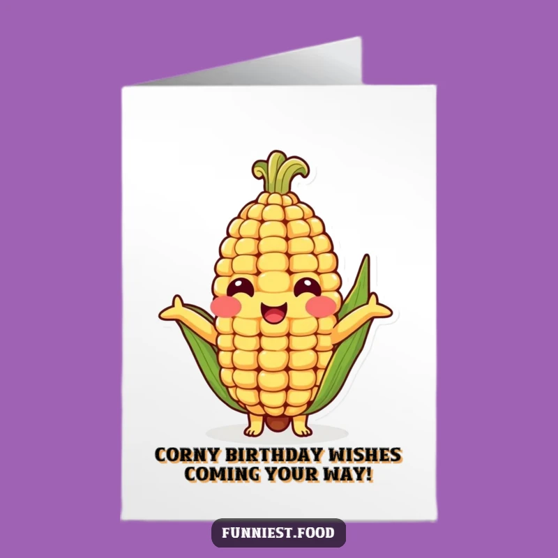 Free Printable Corn Hug Birthday Card: Funny Downloadable Gift for a Corny Pal