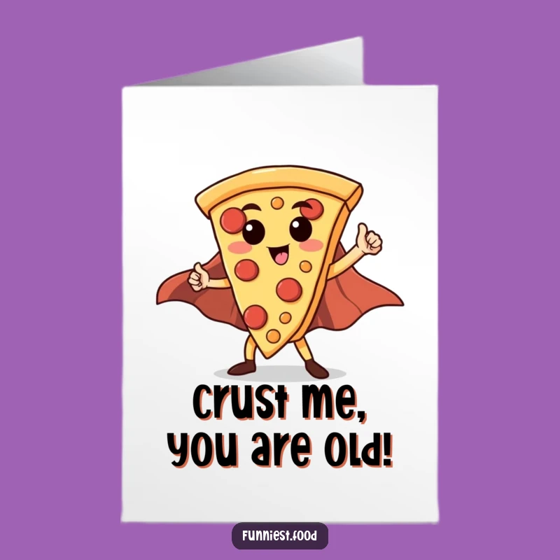 Free Printable Pizza Birthday Card: Funny Hero Slice Downloadable Gift