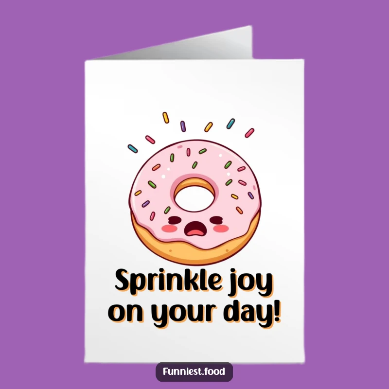 Free Printable Bewildered Donut Birthday Card - Funny Sprinkles Downloadable Gift!