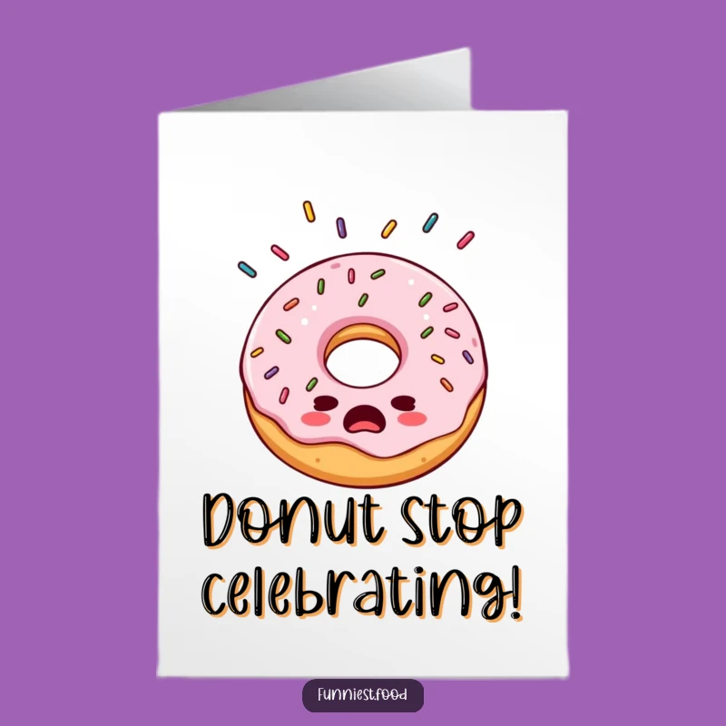 Free Printable Donut Congrats Card - Bewildered & Funny Downloadable!