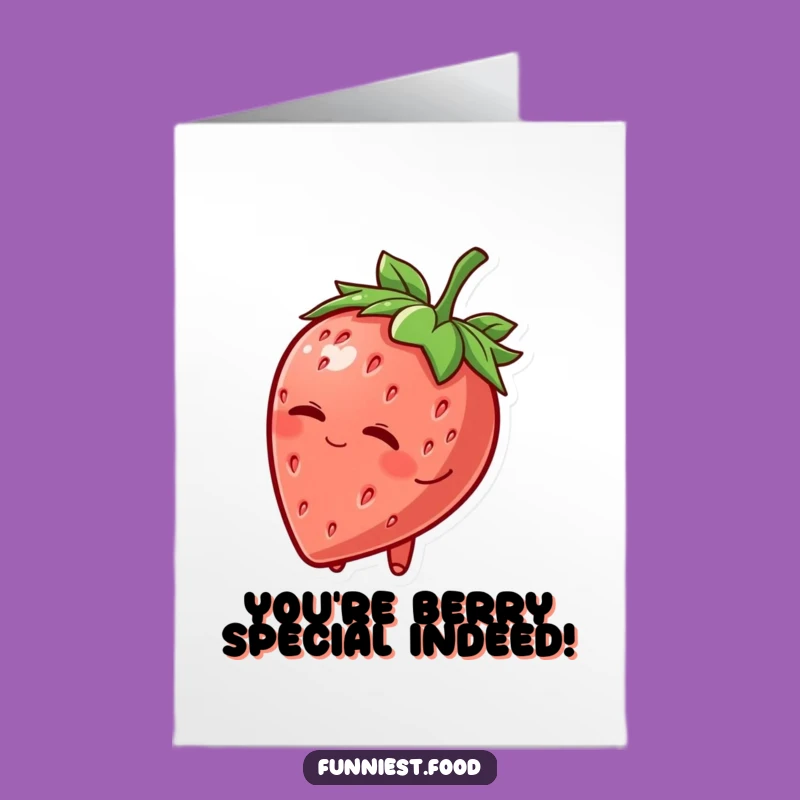 Free Printable Congrats Card: Winking Strawberry Success! Hilarious Celebration - Instant Download!