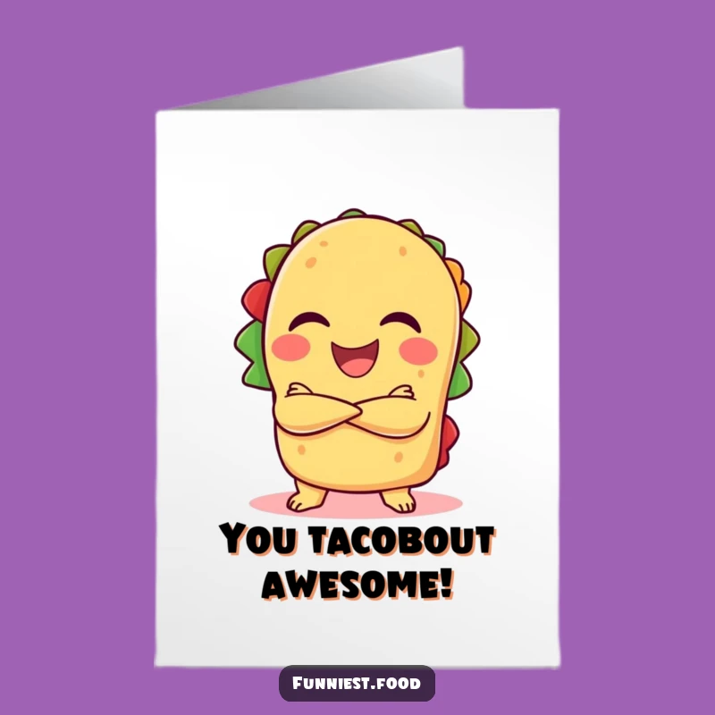 Free Printable Taco Congrats Card: Funny Downloadable Gift for Wins