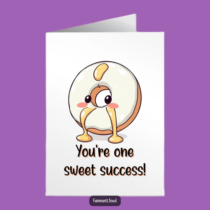 Free Printable Donut Congrats Card: Hilarious Downloadable Greeting for Sweet Success