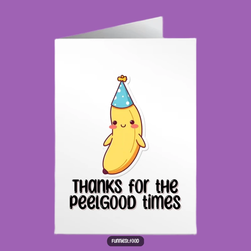 Free Printable Shy Banana Thank You Card - Sweet Downloadable Gift for Appreciation