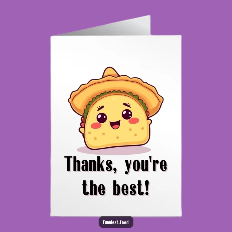 Free Printable Taco Thank You Card - Fiesta & Funny DIY!