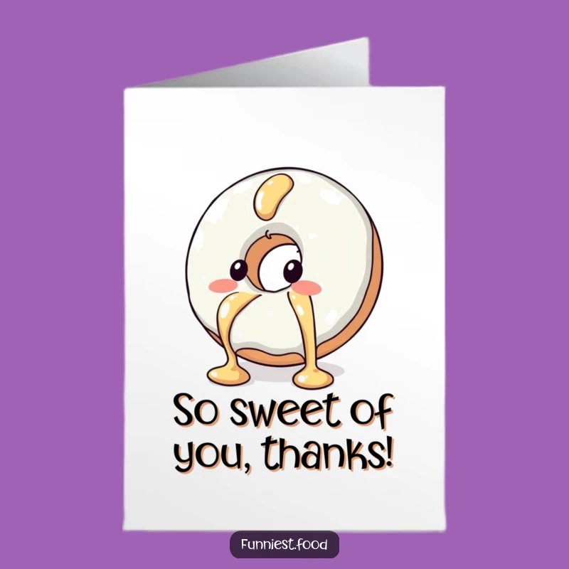 Free Printable Thank You Donut Card: Funny Downloadable Gratitude Message