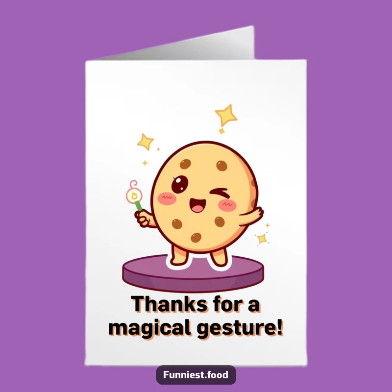 Free Printable Thank You Card: Magic Cookie Gesture - Downloadable Gratitude