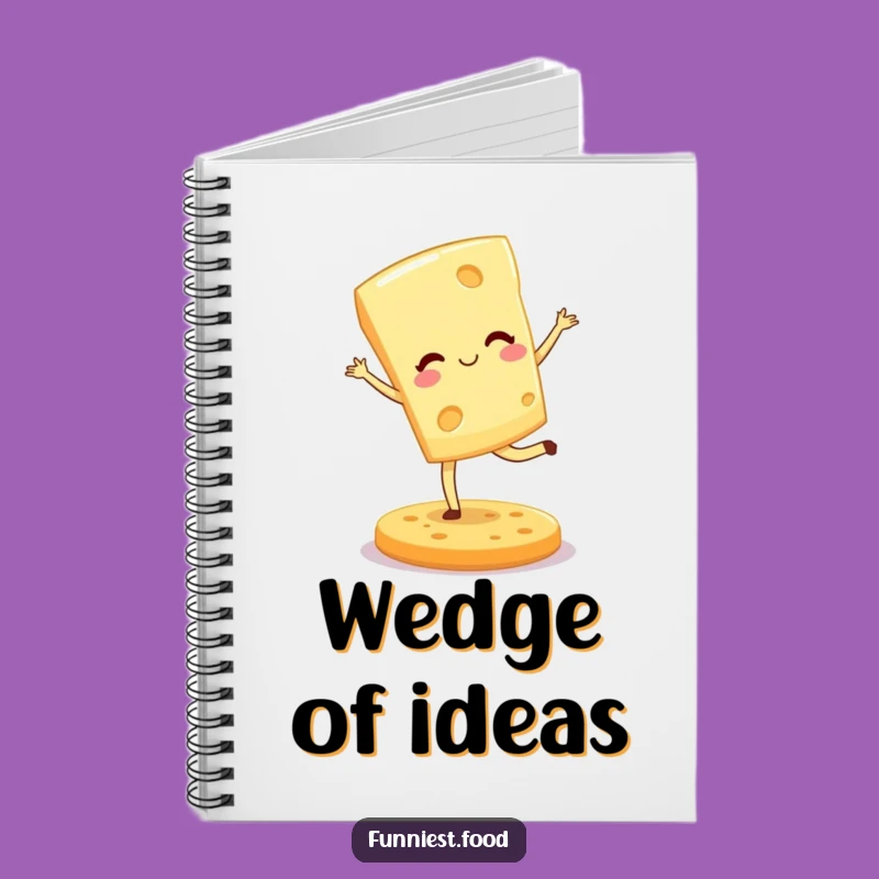 Funny Cheese Wedge Notebook: Jot Down Thoughts with Humorous Flair