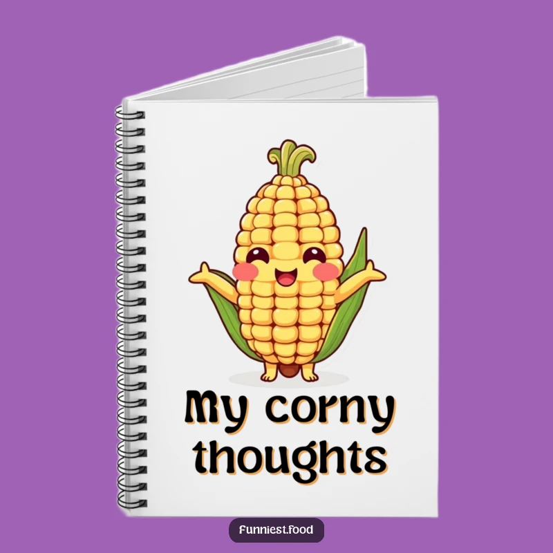 Funny Corn Cob Hug Notebook - Jot Down Ideas with This Cheerful Veggie