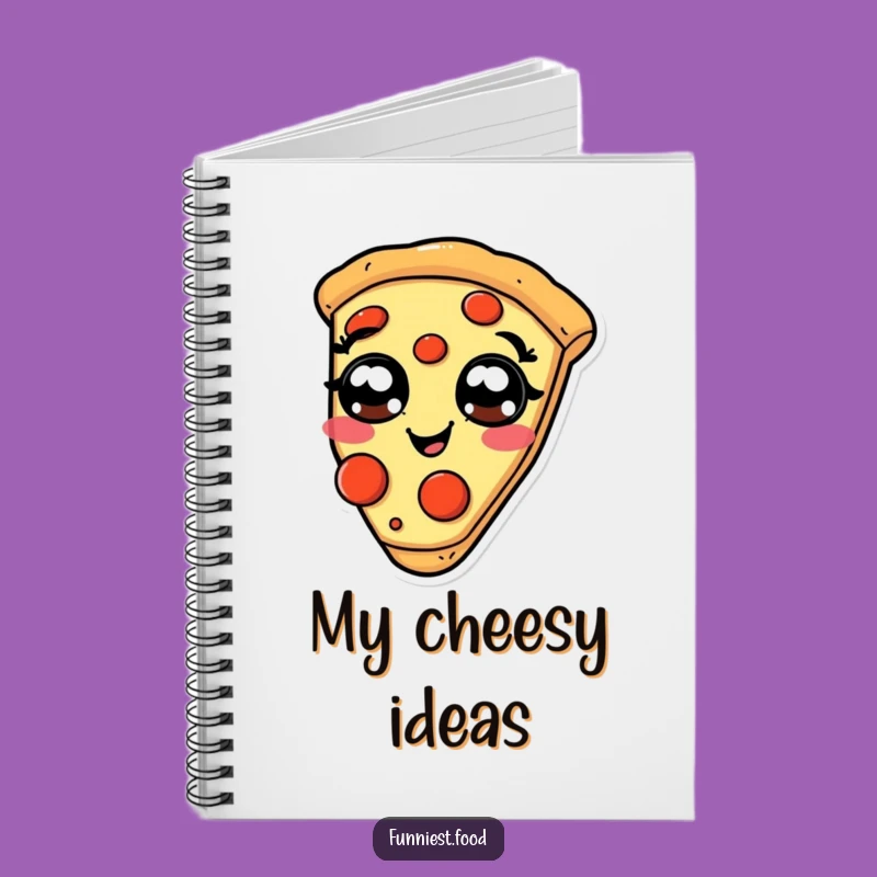 Funny Giggling Pizza Notebook: Jot Down Ideas with Pepperoni Flair