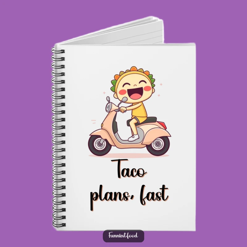 Funny Taco Rider Notebook: Jot Down Ideas at Full Speed with This Hilarious Journal!