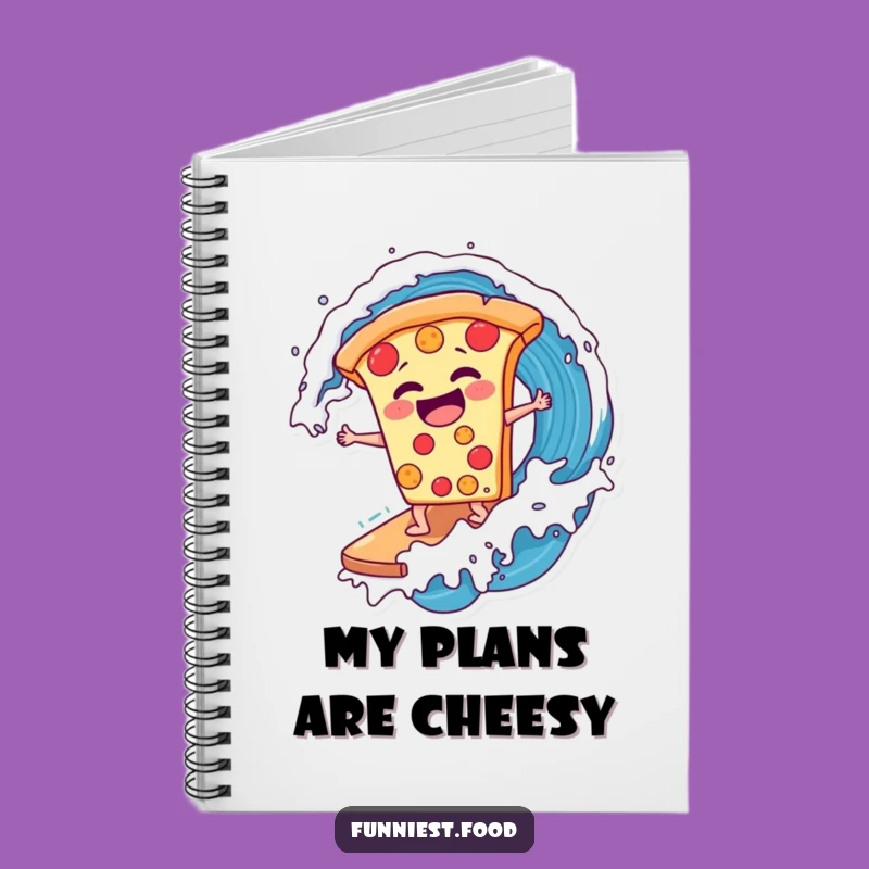 Funny Pizza Surfer Notebook: Jot Down Your Epic Ideas, Great Funny Gift