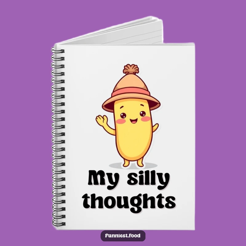 Funny Banana Hat Notebook: Jot Down Thoughts with Playful Fruit, Great Gift