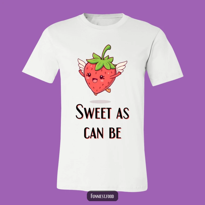 Funny Flying Strawberry T-Shirt: Soar with Style, Awesome Funny Gift