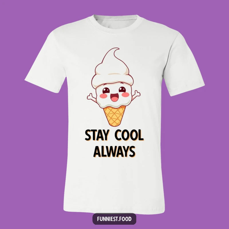 Funny Ice Cream Cone T-Shirt: Cone Hat Cheer - Cool & Comfy!