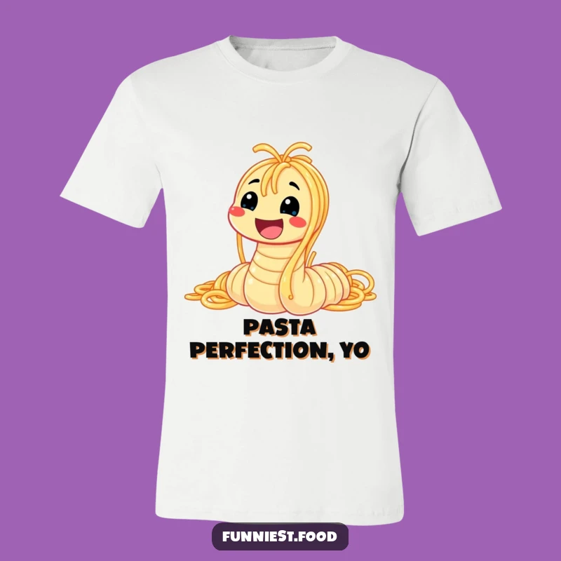 Funny Spaghetti Worm T-Shirt: Wear Your Love for Pasta with This Hilarious Design