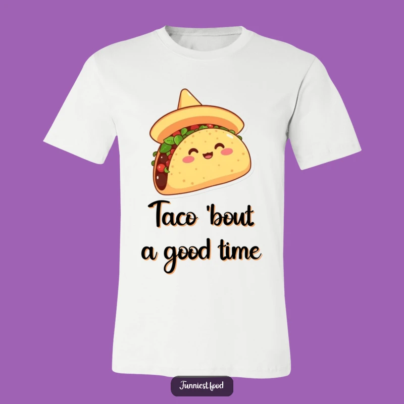 Funny Taco Sombrero T-Shirt: Wearable Fiesta Joy for a Hilarious Gift
