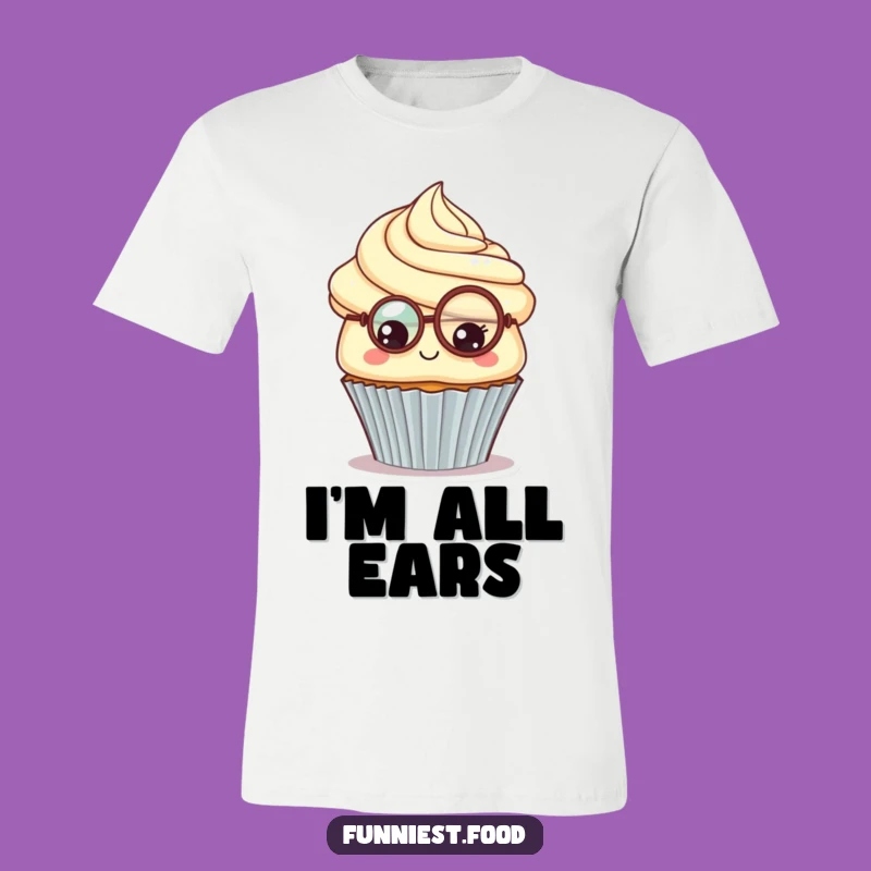 Funny Cupcake Monocle T-Shirt: Inquisitive Style, A Deliciously Funny Gift