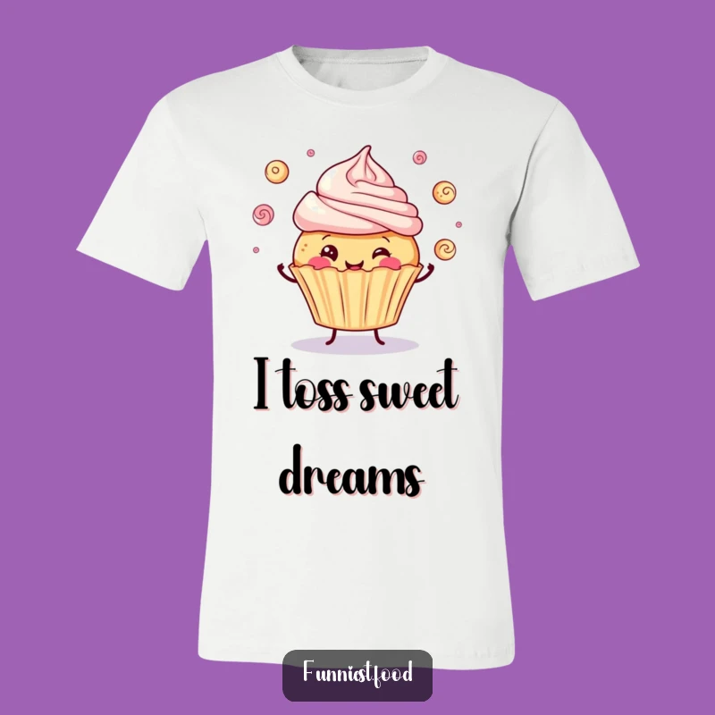 Funny Cupcake Juggling T-Shirt: Wear Your Sweet Humor with Pride