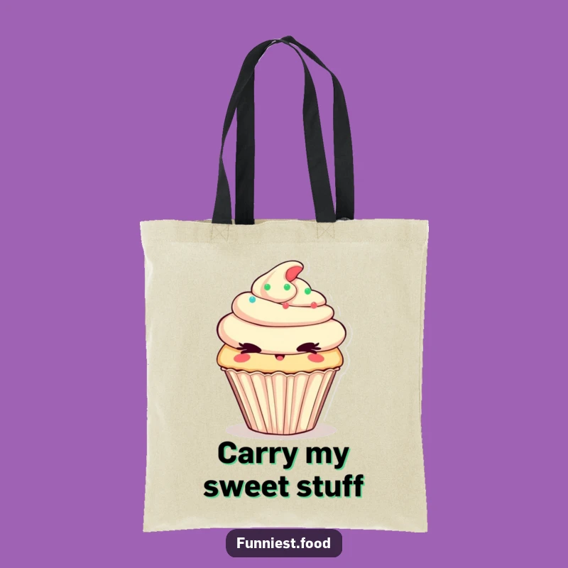 Funny Cupcake Tote Bag: Carry Your Sweet Essentials